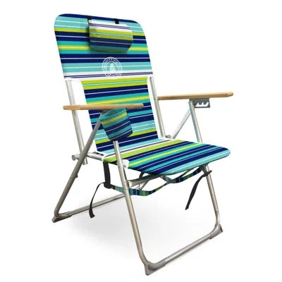 Caribbean Joe High Weight Backpack Beach Chair In Green