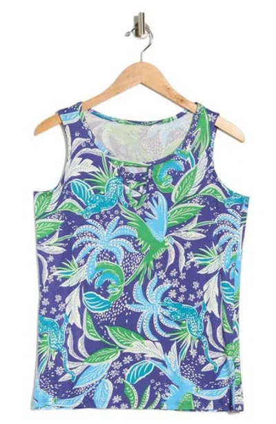 Caribbean Joe Keyhole Tank In Blue