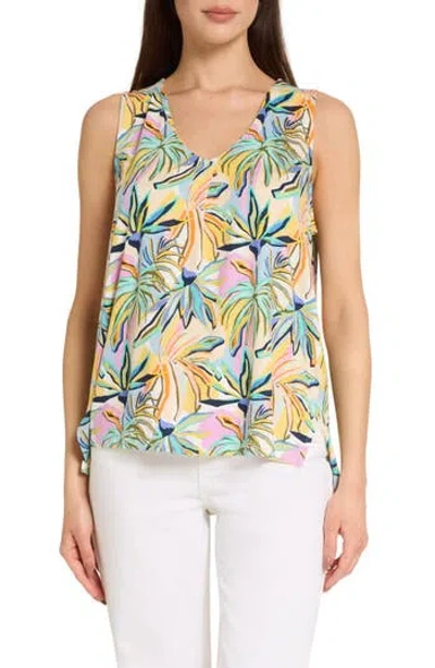 Caribbean Joe Pleat Front Tank In Multi