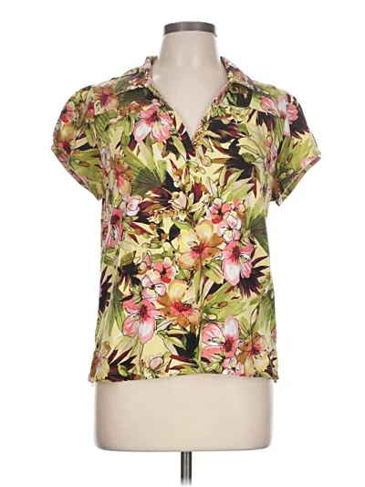 Pre-owned Caribbean Joe Short Sleeve Polo Shirt In Green