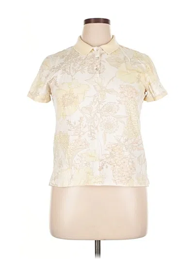 Pre-owned Caribbean Joe Short Sleeve Polo Shirt In White