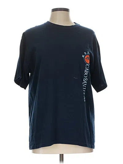Pre-owned Caribbean Joe Short Sleeve T-shirt In Blue