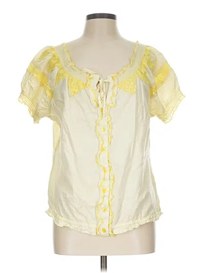Pre-owned Caribbean Joe Short Sleeve T-shirt In Yellow