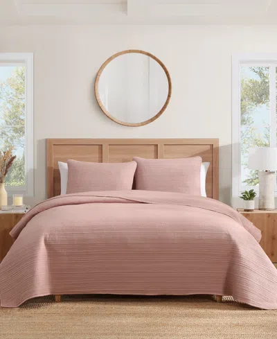 Caribbean Joe Stone Washed 3-pc. Quilt Set, Full/queen In Pink
