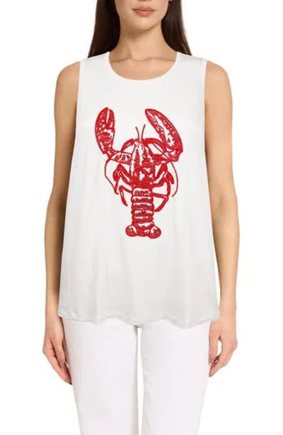 Caribbean Joe The Everyday Embroidered Lobster Tank In Multi