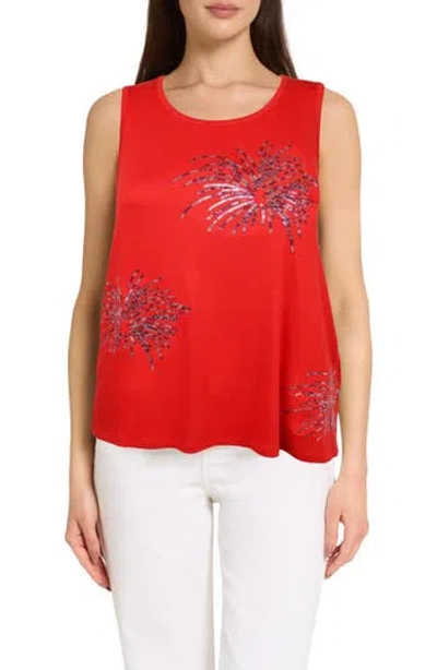 Caribbean Joe The Everyday Sequin Firework Tank In Multi