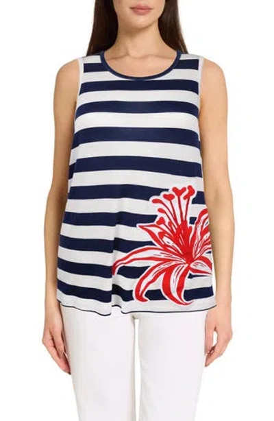 Caribbean Joe The Everyday Stripe Tank In Multi