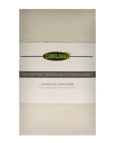 Cariloha 300 Thread Count Classic Bamboo 2pc Pillowcase Set In Multi