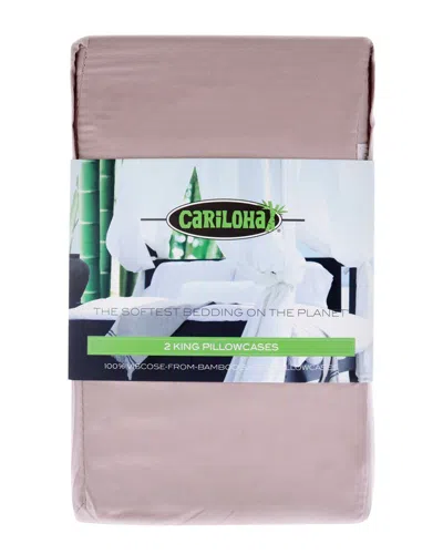 Cariloha 400 Thread Count Resort Bamboo 2pc Pillowcase Set In Green