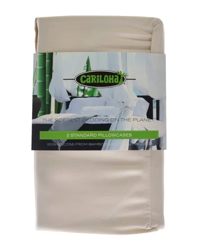 Cariloha 400 Thread Count Resort Bamboo 2pc Pillowcase Set In Multi