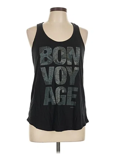 Pre-owned Cariloha Bamboo Active Tank Top In Black