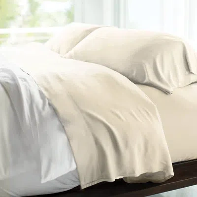 Cariloha Resort Rayon From Bamboo Sateen Sheet Set In Coconut Milk
