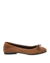 Carina Woman Ballet Flats Brown Size 7 Leather