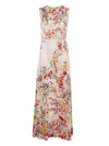 Carine Gilson Beautiful Garden-print Dress In Neutrals