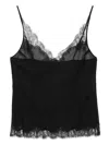 Carine Gilson Calais-caudry Lace Camisole In Black