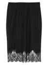 Carine Gilson Calais-caudry Lace Half Slip In Black