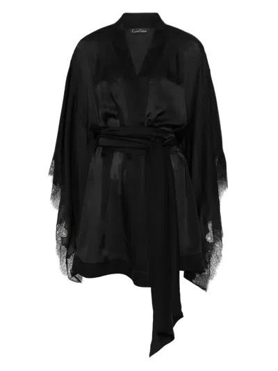 Carine Gilson Calais Caudry-lace Silk Robe