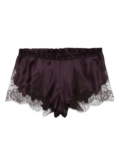 Carine Gilson Calais-caudry Pyjama Shorts In Purple