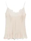 Carine Gilson Calais-caudry Slip Camisole In Neutral
