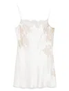Carine Gilson Calais-caudry Slip Dress In Neutral