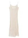 Carine Gilson Calais-caudry Slip Dress In Neutral
