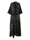 Carine Gilson Embroidered Robe In Black