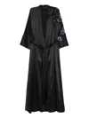 Carine Gilson Embroidered Robe In Black