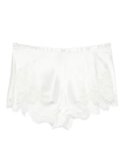 Carine Gilson Floaty Lace-silk Short In White