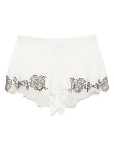 Carine Gilson Floaty Shorts In White