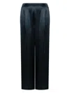 Carine Gilson High-waist Silk Pyjama Trousers In 蓝色