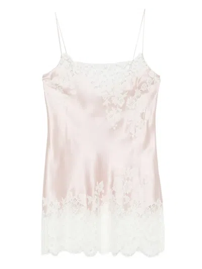 Carine Gilson Lace-detail Nightdress In Pink