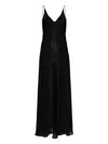 Carine Gilson Silk Double-layer Nightdress In Black
