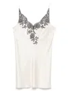Carine Gilson Lace-detailed Slip Dress In White