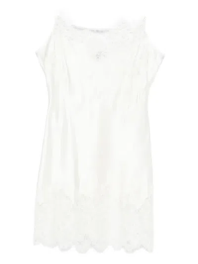 Carine Gilson Lace Straight-neckline Slip In White