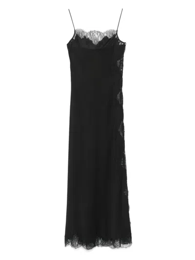 Carine Gilson Lace-trim Silk Nightdress
