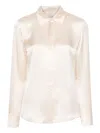 Carine Gilson Long-sleeve Silk Pyjama Top In Pink