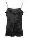 Carine Gilson Organza Babydoll Slip Dress In Black