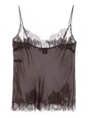 Carine Gilson Organza Camisole In Brown