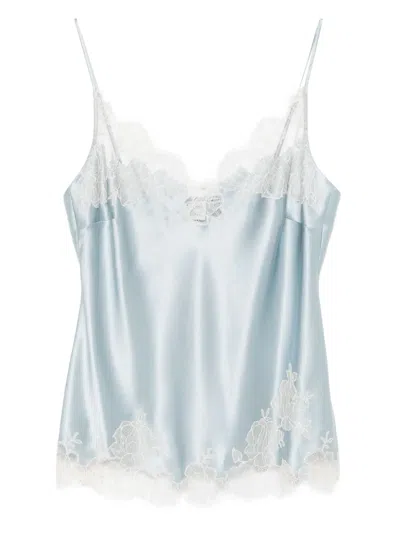 Carine Gilson Satin Silk Top