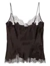 Carine Gilson Silk Camisole In Brown