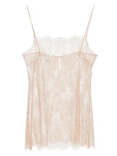 Carine Gilson Silk Camisole In Neutral