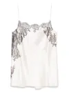 Carine Gilson Silk Camisole In White
