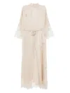 Carine Gilson Silk Dressing Gown In Neutral