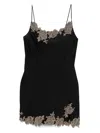 Carine Gilson Silk Nightdress In Black