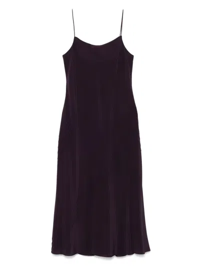 Carine Gilson Silk Nightdress In Purple