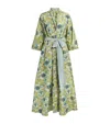 CARINE GILSON SILK PRINTED LONG ROBE