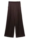 Carine Gilson Silk Pyjama Bottoms In Brown