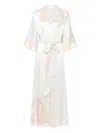 Carine Gilson Silk Robe In Neutral