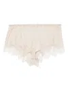 Carine Gilson Silk Shorts In Neutral