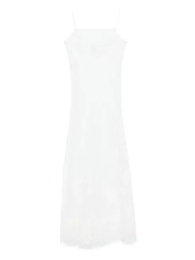 CARINE GILSON TULLE LONG SLIP DRESS